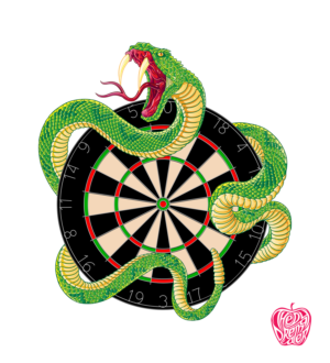 Dart Shirt - Snake / Dartboard * | Illustration-Design von SangBlater