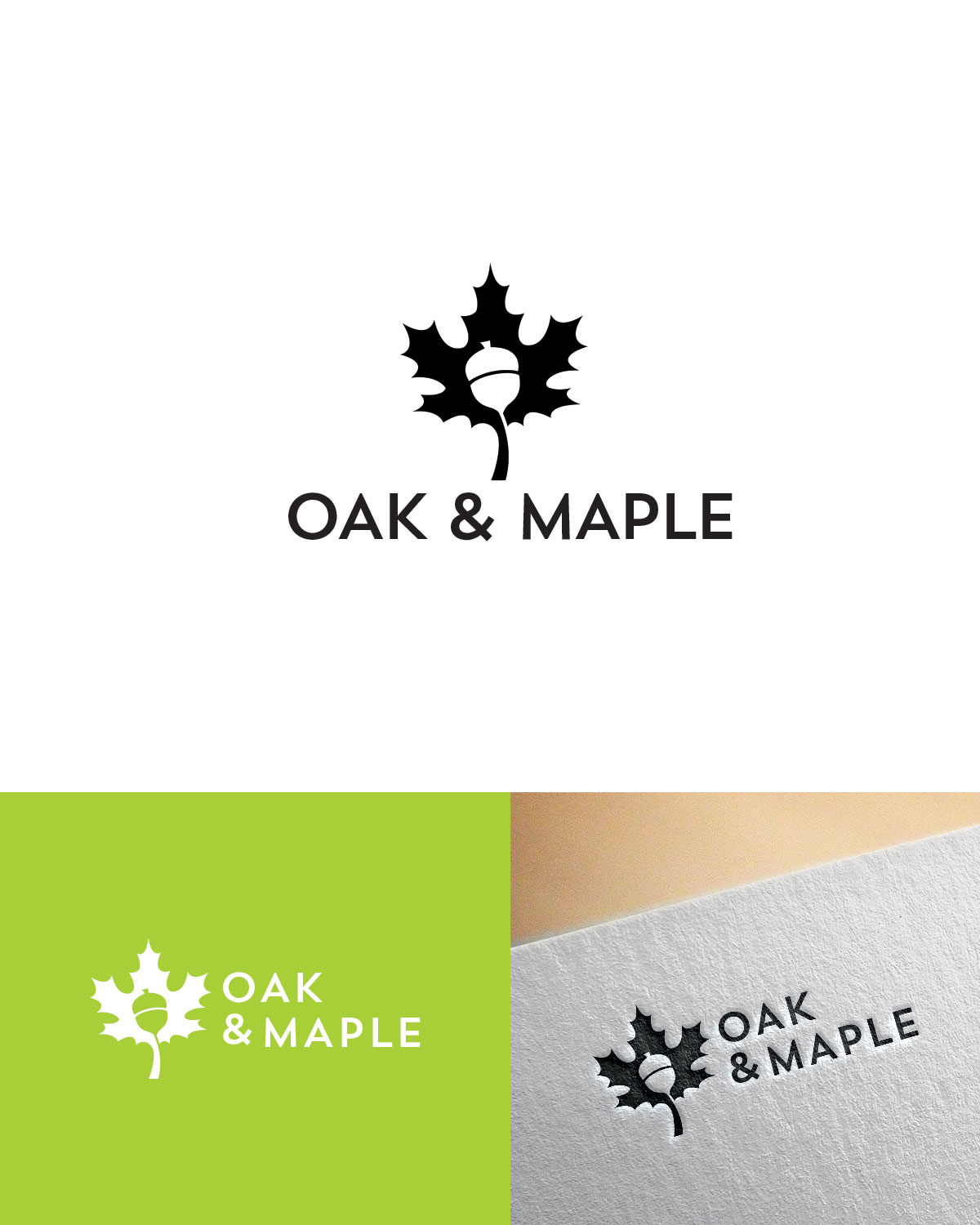 Design de Logo par Deity pour Oak & Maple | Design #21922287