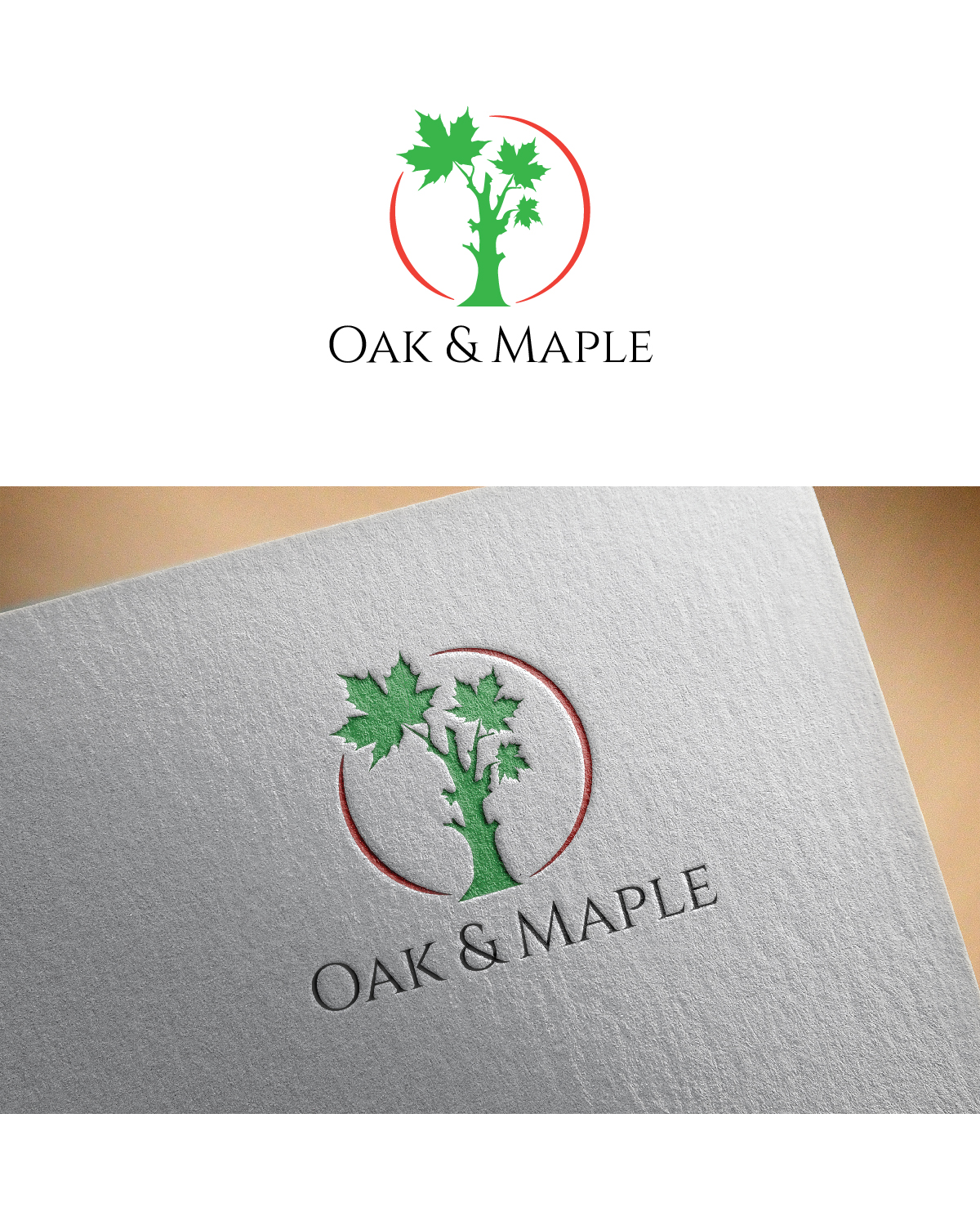 Logo Design by Maxo-Biz for Oak & Maple | Design #21922844