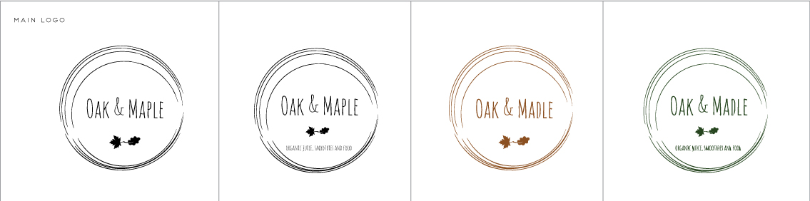 Logo Design by DeetlStudio for Oak & Maple | Design #21971588