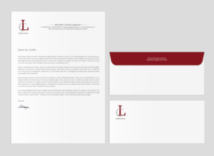 Chinitz Law LLC letterhead/envelope design | Schreibwaren-Design von chandrayaan.creative