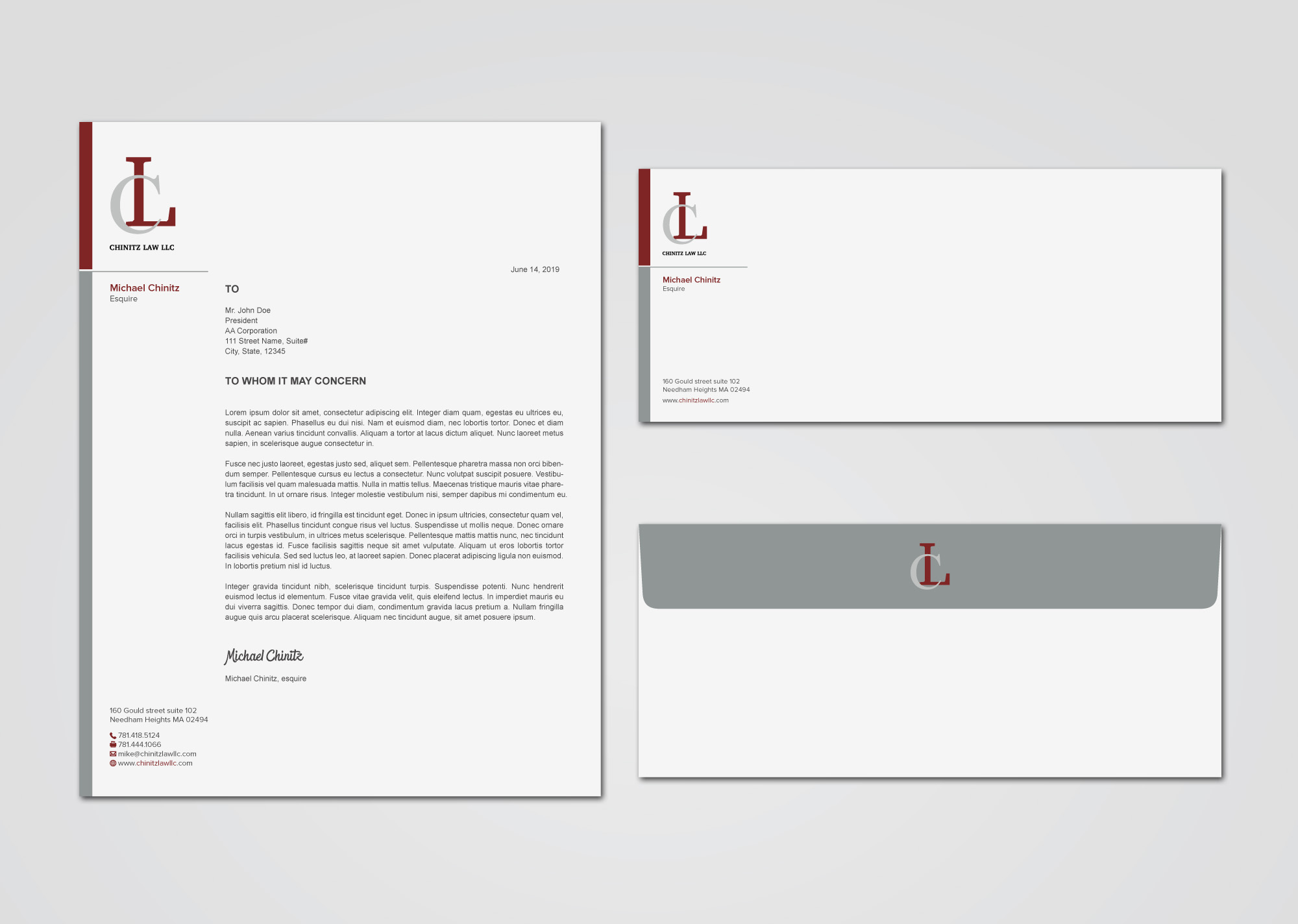 Stationery Design by MDesign for this project | Design #21928507
