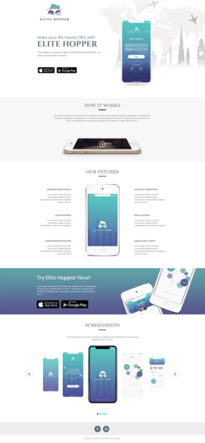 Landing Page Design by Expert Designer for this project | Design: #21937455