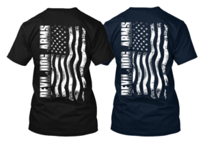 Gun company needs flag and USA love back for a shirt | Diseño de Camiseta por Bayu_susilo
