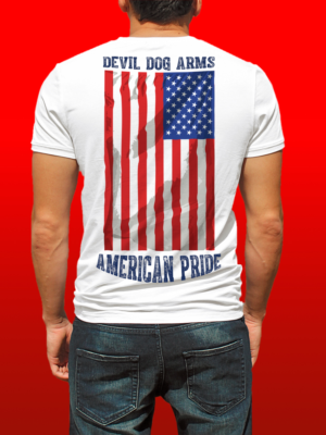 Gun company needs flag and USA love back for a shirt | Diseño de Camiseta por Al Pech