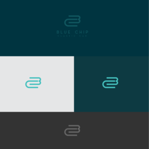 Blue Chip Classic Cars | Logo-Design von Majestic Prints