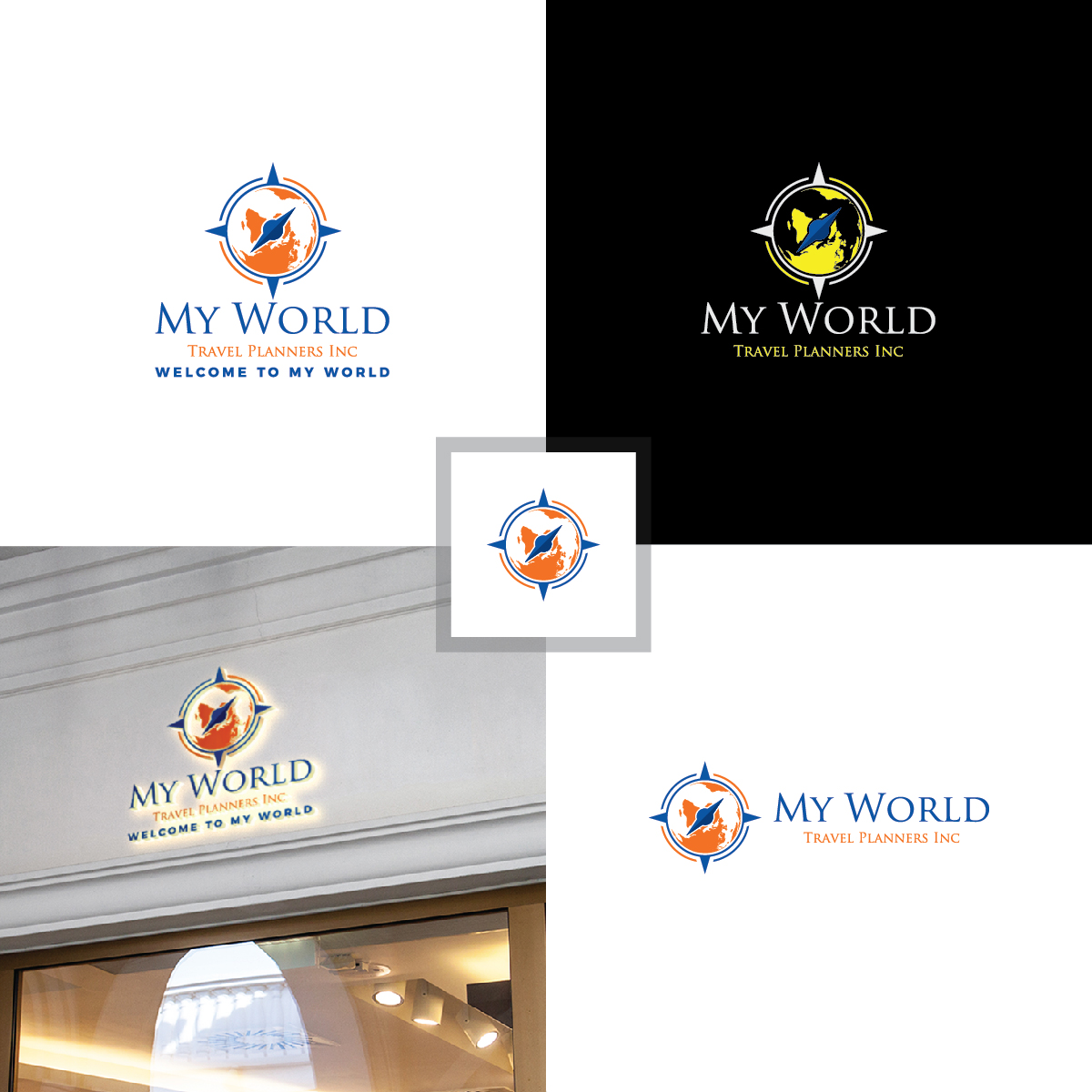 Logo Design by Deziners Zone for My World Travel Planners Inc | Design #21927552