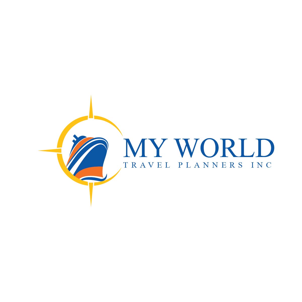 Logo Design by **INCREDIBLEDESIGNERS** for My World Travel Planners Inc | Design #21926601