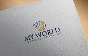 Diseño de Logo por NurDesign para My World Travel Planners Inc | Diseño: #21925378