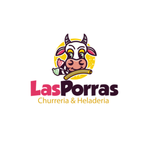 "Las Porras- Churreria & Heladeria". Las Porras should be bigger and the descriptive smaller | Diseño de Logo por Graphic Bricks