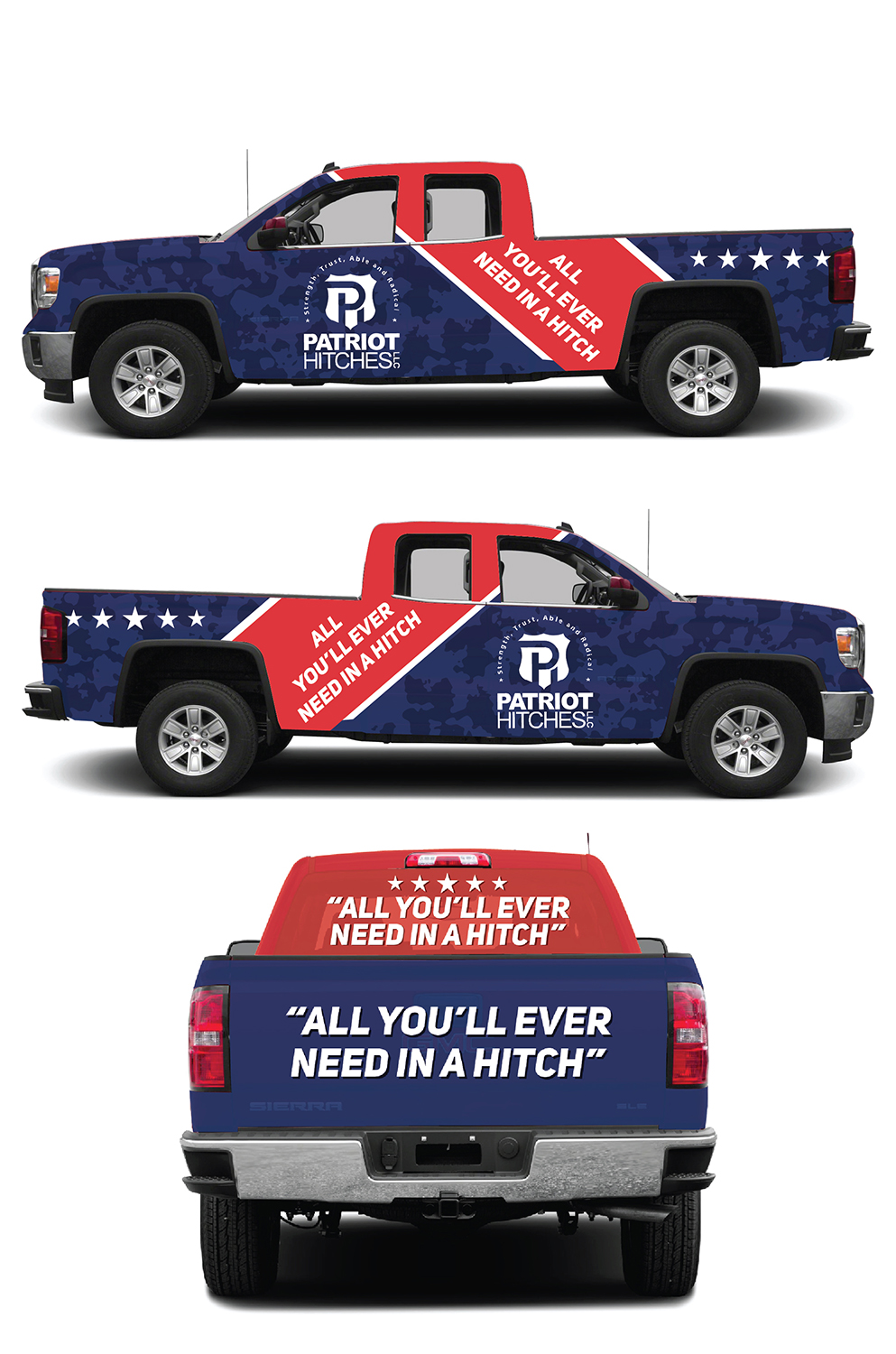 Car Wrap Design by Deziners Zone for Patriot Hitches, LLC | Design #21927167