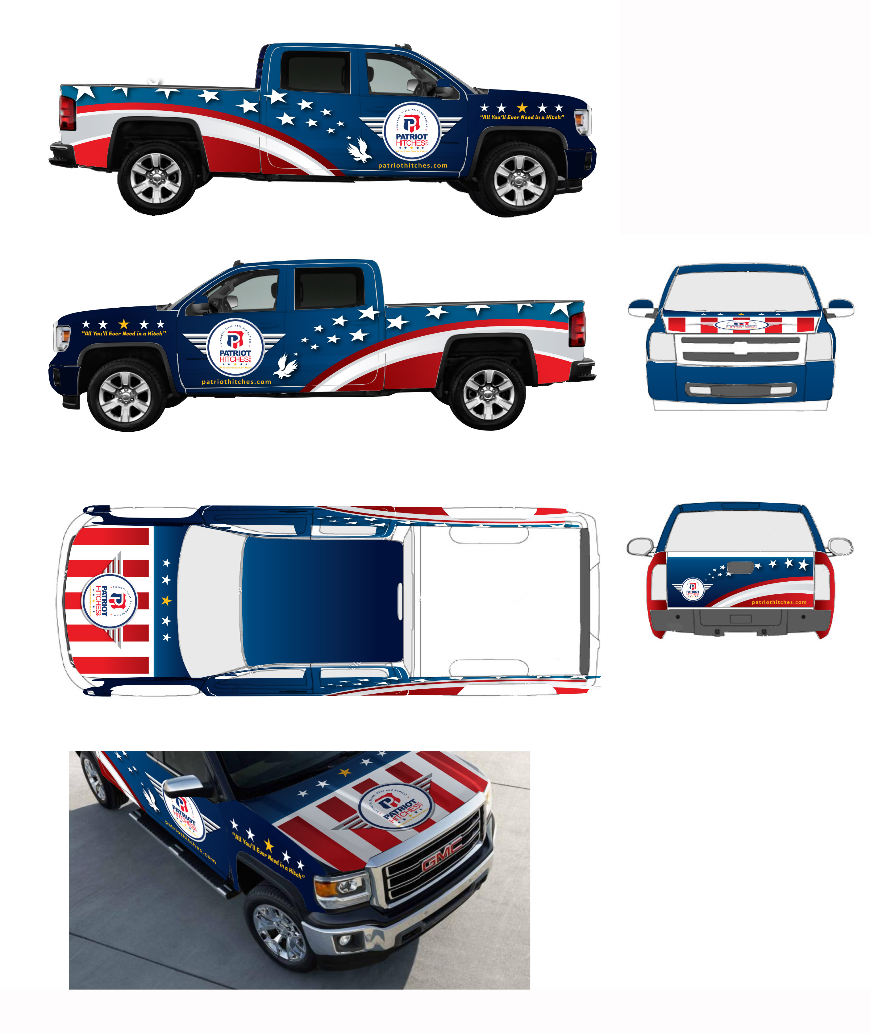 Car Wrap Design by Javi7 for Patriot Hitches, LLC | Design #22043574