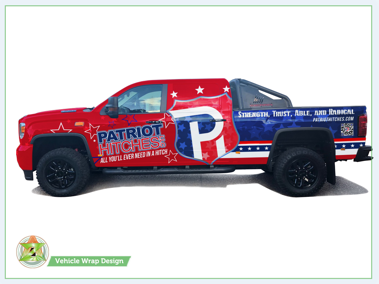 Car Wrap Design by Azhoeck for Patriot Hitches, LLC | Design #21966937