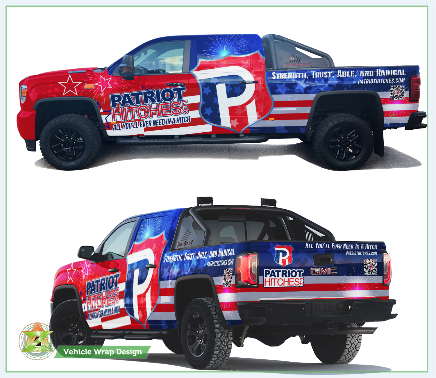Car Wrap Design by Azhoeck for Patriot Hitches, LLC | Design #22034626