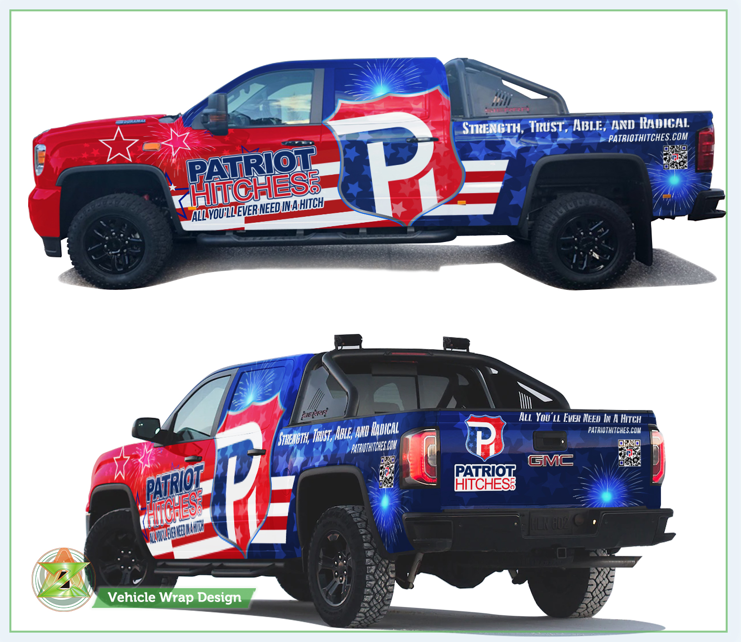 Car Wrap Design by Azhoeck for Patriot Hitches, LLC | Design #22034646