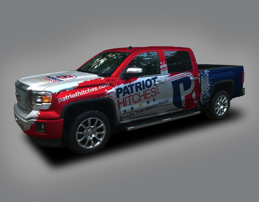 Diseño de Rotulación de Vehículo por Wahyu 10 para Patriot Hitches, LLC | Diseño #21969599