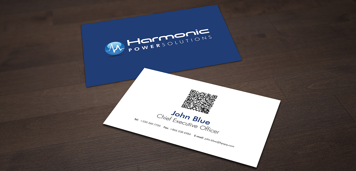 Business Card Design by  hSenid Outsourcing for Harmonic Power Solutions | Design #2985385