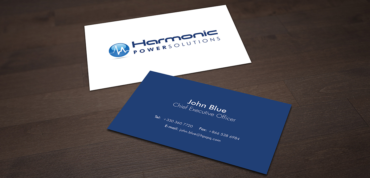 Business Card Design by  hSenid Outsourcing for Harmonic Power Solutions | Design #2985388
