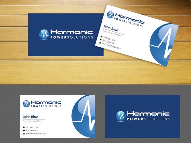 Business Card Design by uniquedesign10 for Harmonic Power Solutions | Design #2942162