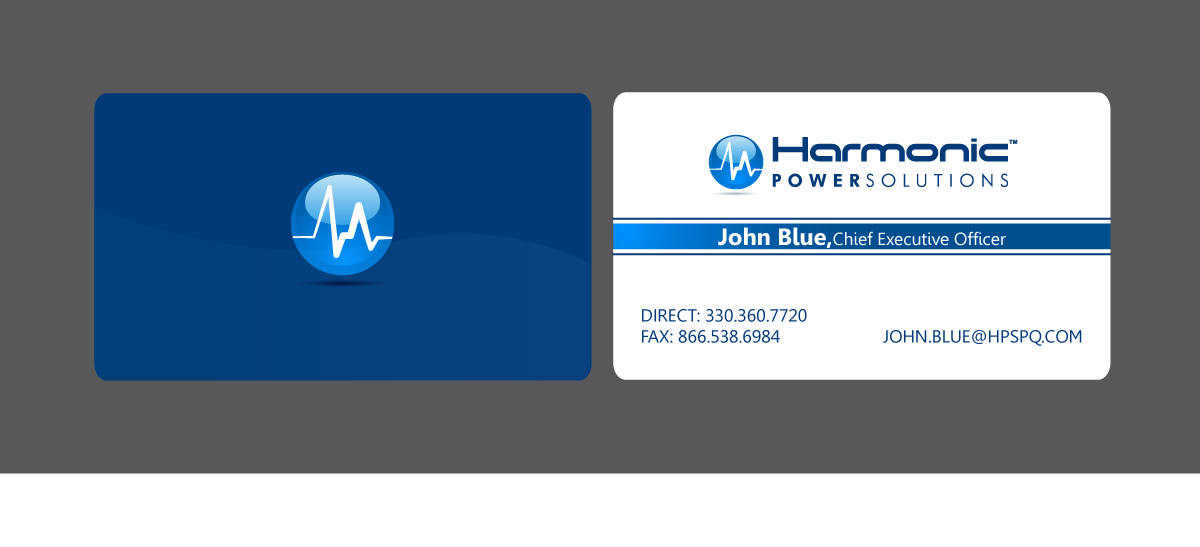 Business Card Design by Andrea for Harmonic Power Solutions | Design #2947553