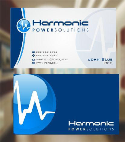 Business Card Design by zarnab for Harmonic Power Solutions | Design: #3126763
