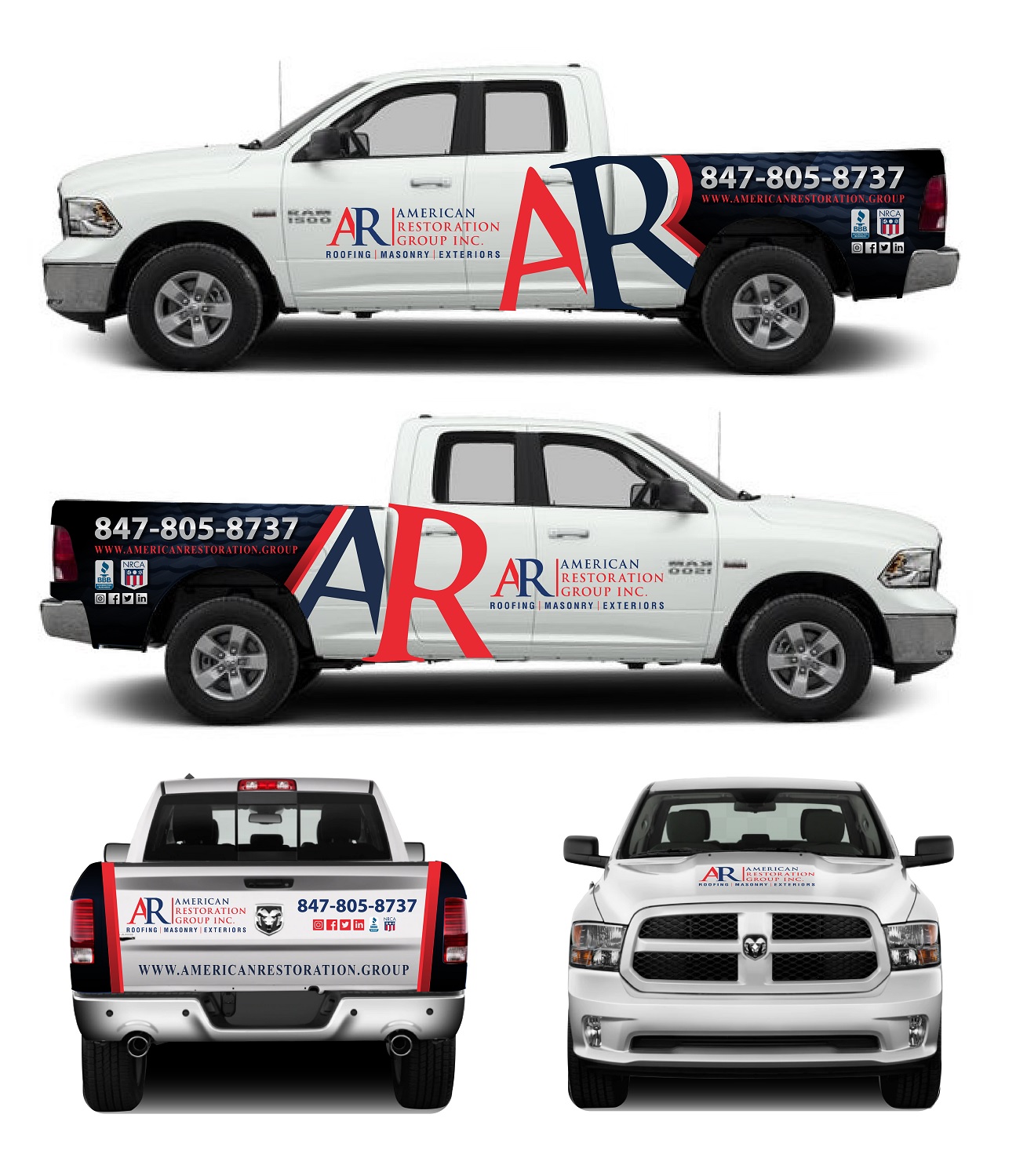 Car Wrap Design by Kira Graphics for American Restoration Group, Inc. | Design #21951624
