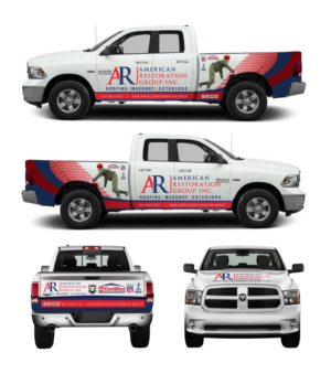 Diseño de Rotulación de Vehículo por ArtyFive DesignStudio para American Restoration Group, Inc. | Diseño #22129571