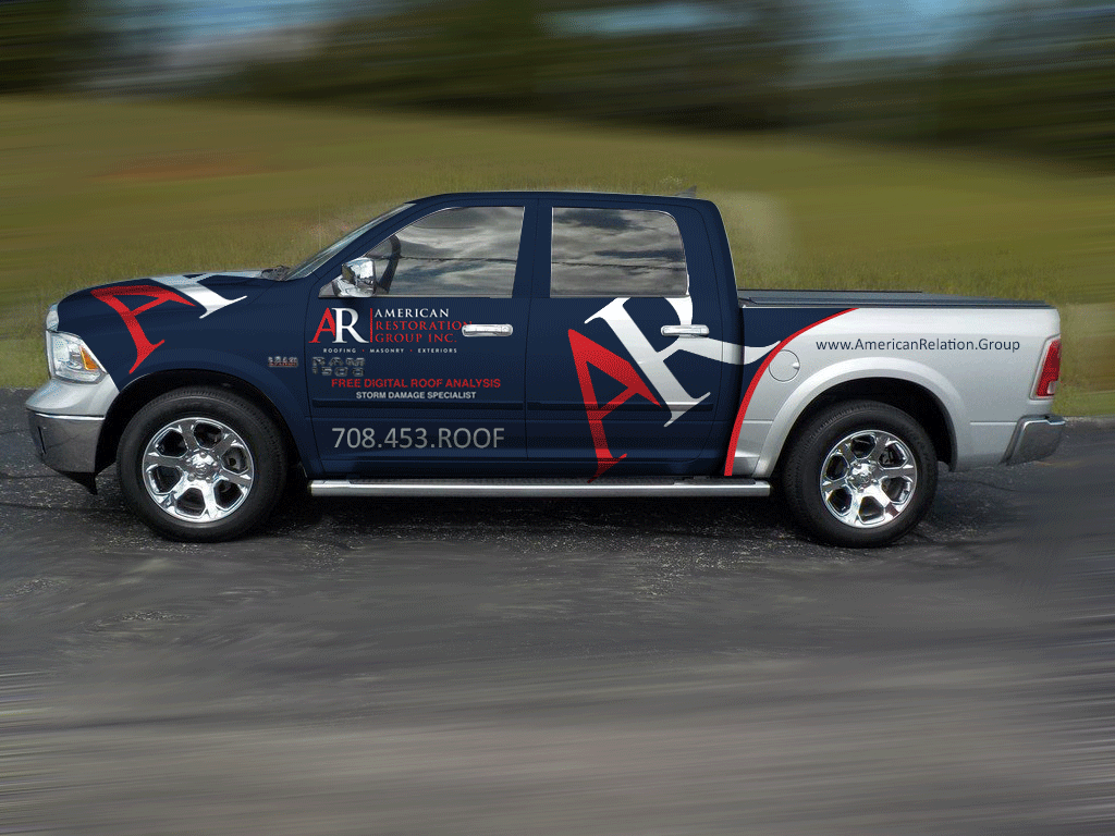 Diseño de Rotulación de Vehículo por Maakey para American Restoration Group, Inc. | Diseño #21938823