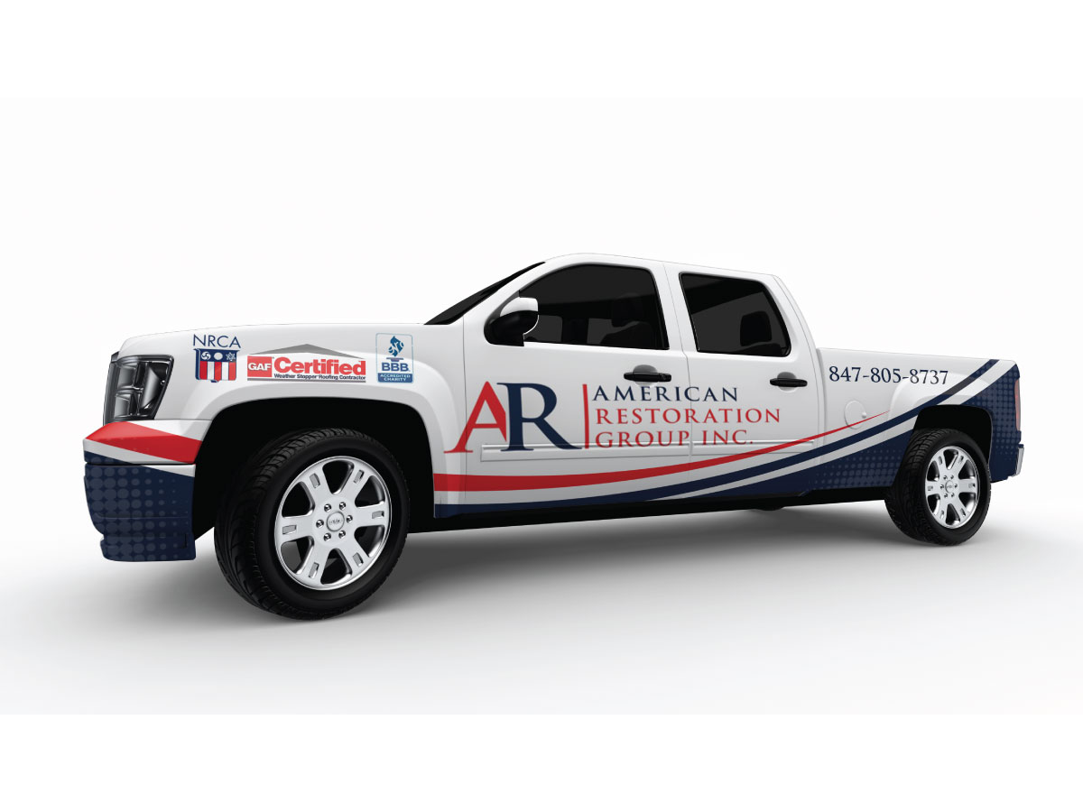 Car Wrap Design by LAXMI DESIGNHUB for American Restoration Group, Inc. | Design #22125510