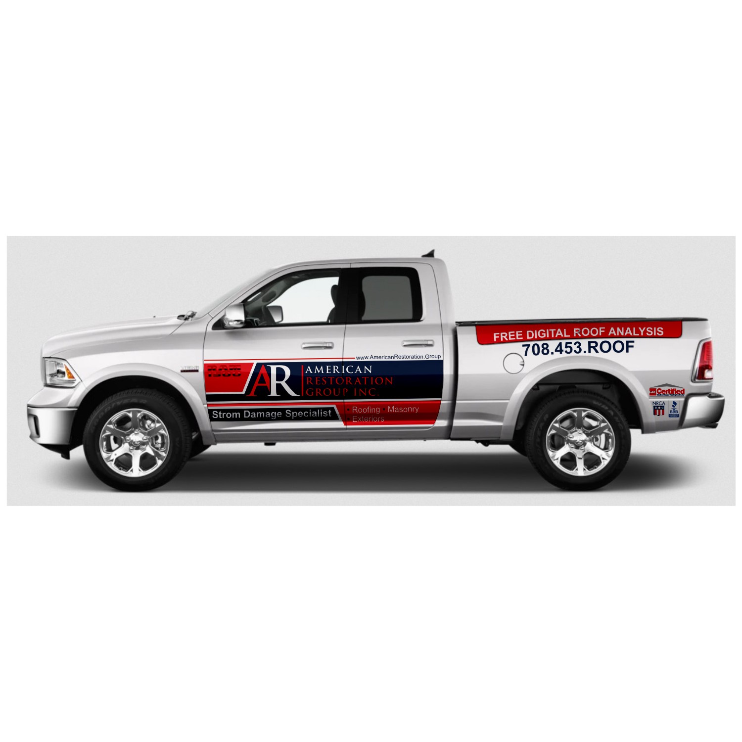 Car Wrap Design by DG+ for American Restoration Group, Inc. | Design #22118398