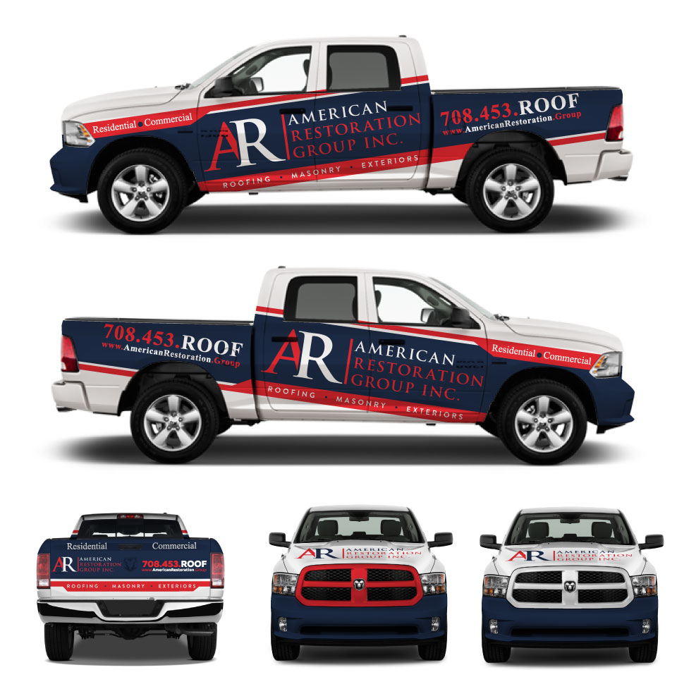 Diseño de Rotulación de Vehículo por Yoga Tri para American Restoration Group, Inc. | Diseño #22219972
