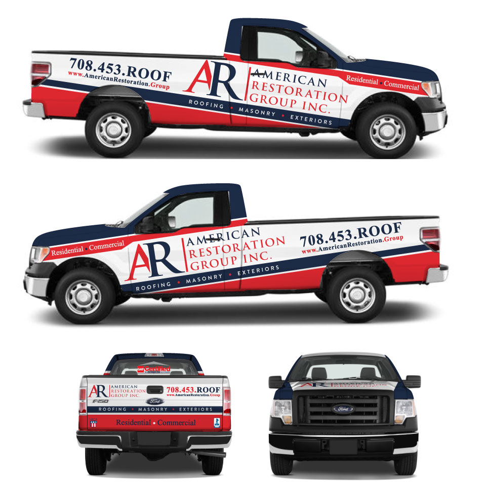 Diseño de Rotulación de Vehículo por Yoga Tri para American Restoration Group, Inc. | Diseño #22278479