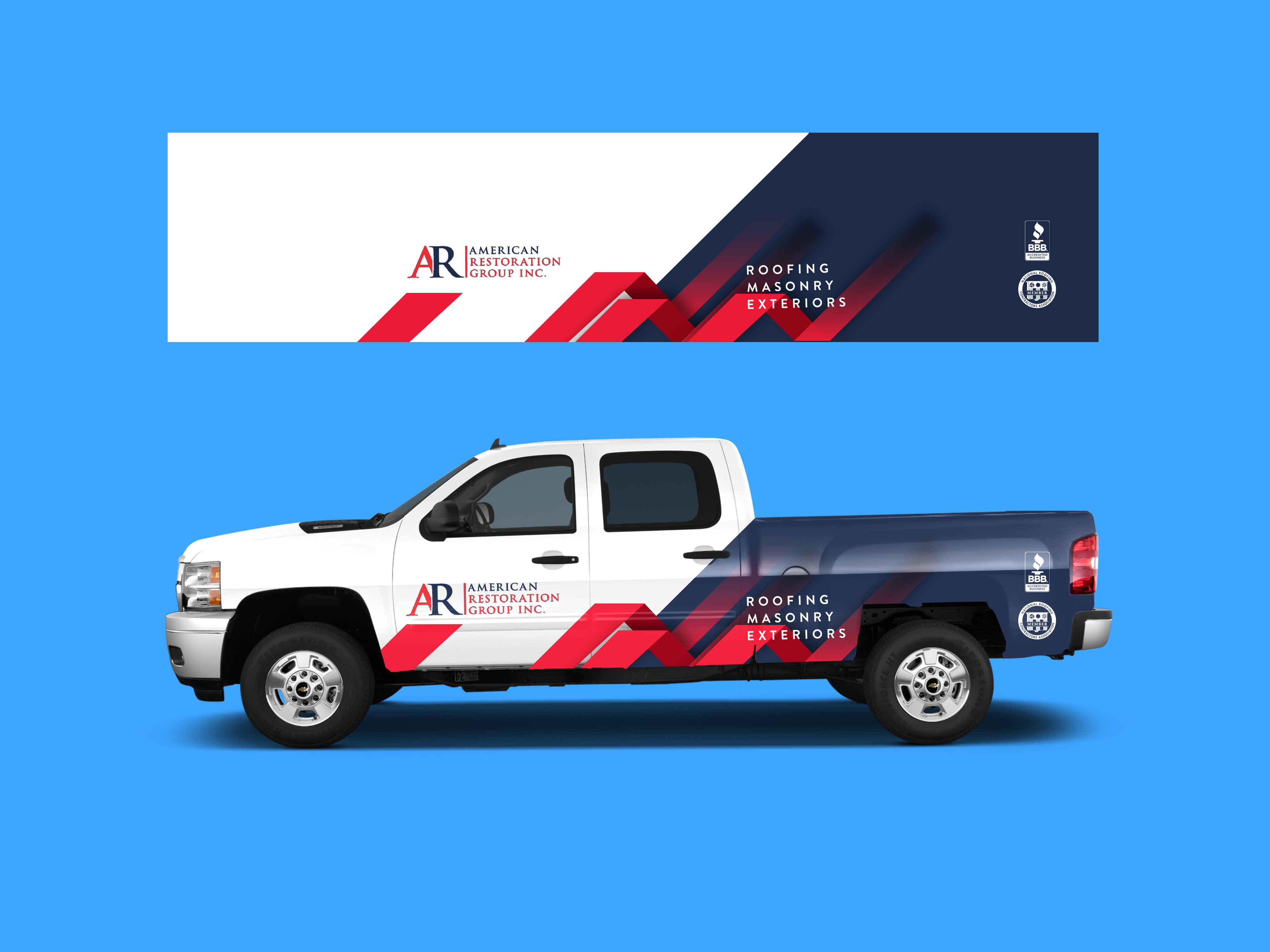 Car Wrap Design by Rezaa Morezi for American Restoration Group, Inc. | Design #21942897