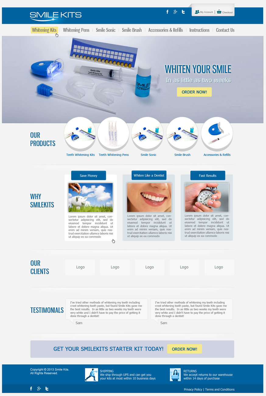 Web Design by vinita for Overbrands | Design #2967626