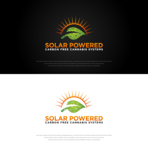 Solar Powered Carbon Free Cannabis Systems  | Logo Design by sushsharma99