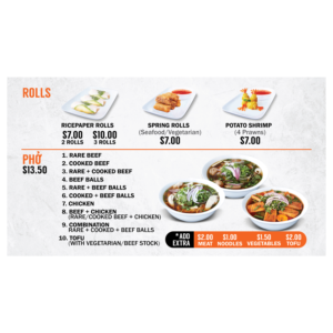 Menu Design by janiceg for Pho and Go Pty Ltd | Design: #21970365