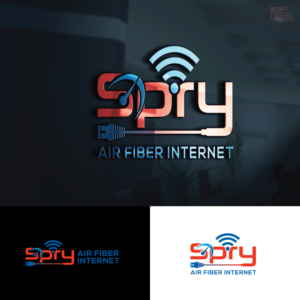 Spry Air Fiber Internet | Logo Design by step forward 2