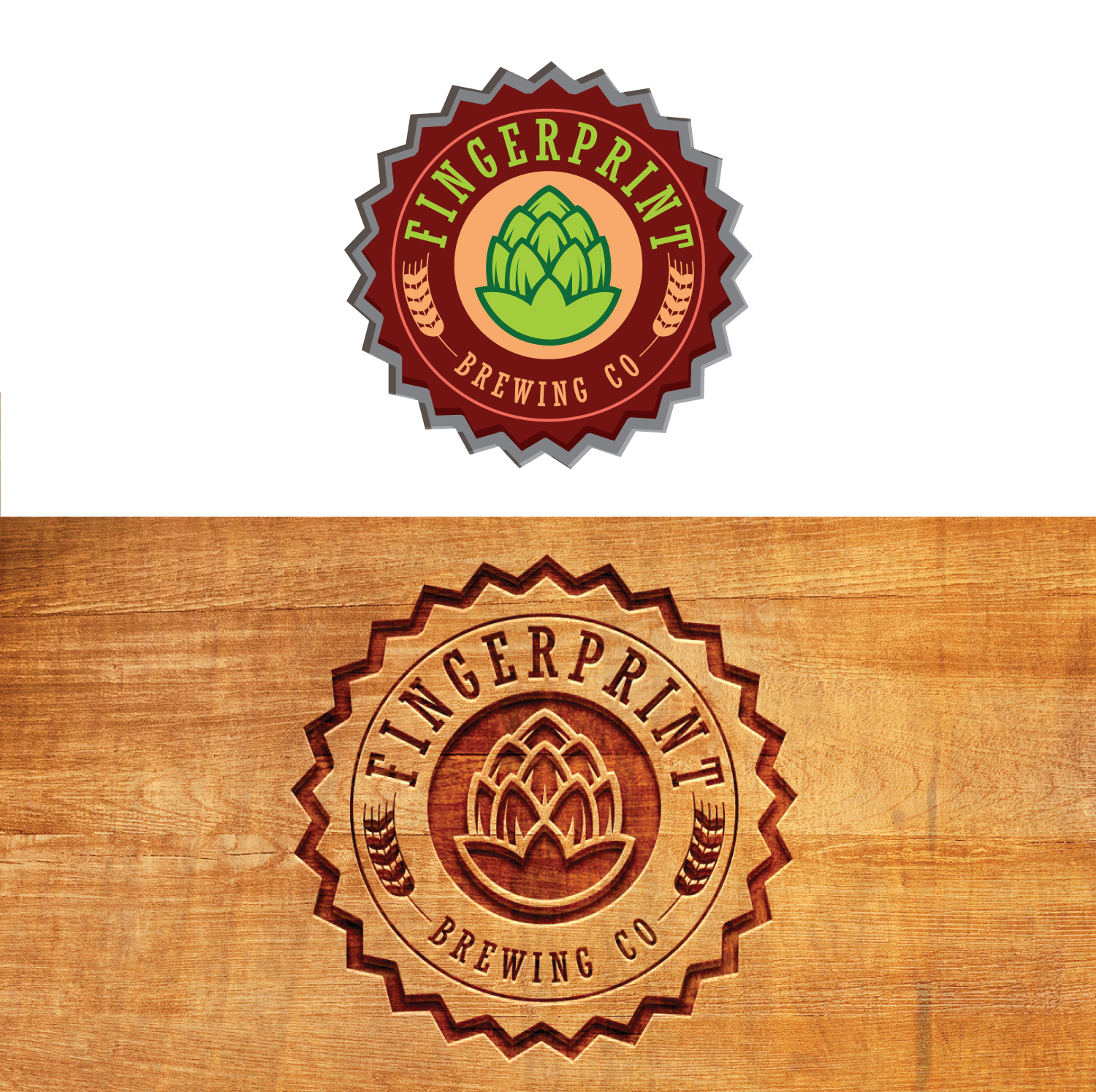 Logo Design by FourtuneDesign for Fingerprint Brewing Company | Design #21938902