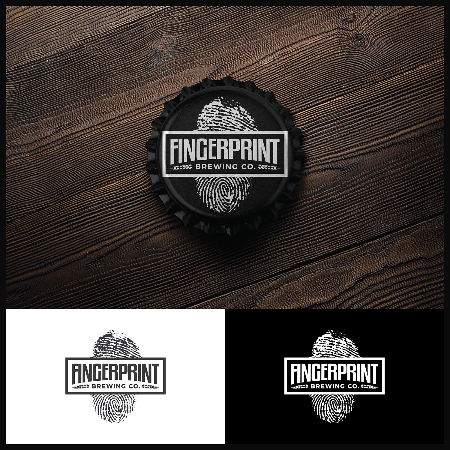 Logo Design by dan-D-dan for Fingerprint Brewing Company | Design #21938418