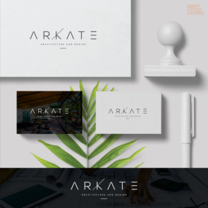 ARKATE Architecture and Design | Diseño de Logo por step forward 2