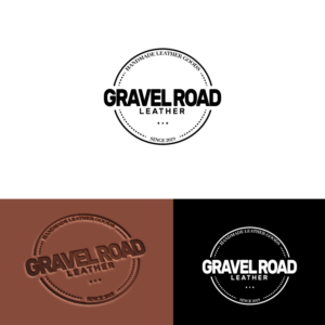 Logo Design by Idwan Design for Gravel Road Leather | Design: #21937866
