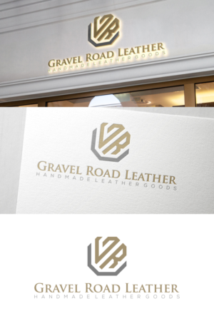 Gravel Road Leather, Handmade Leather goods | Logo Design by untung bertubi-tubi