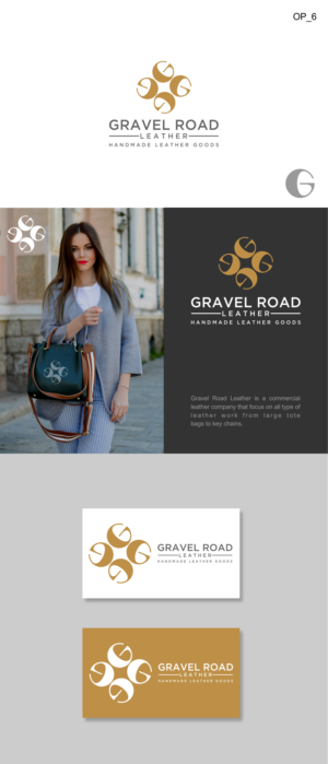 Gravel Road Leather, Handmade Leather goods | Logo-Design von CIG Designer