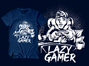 Lazy Gamer tshirt design needed  | Diseño de Camiseta por PenArmy