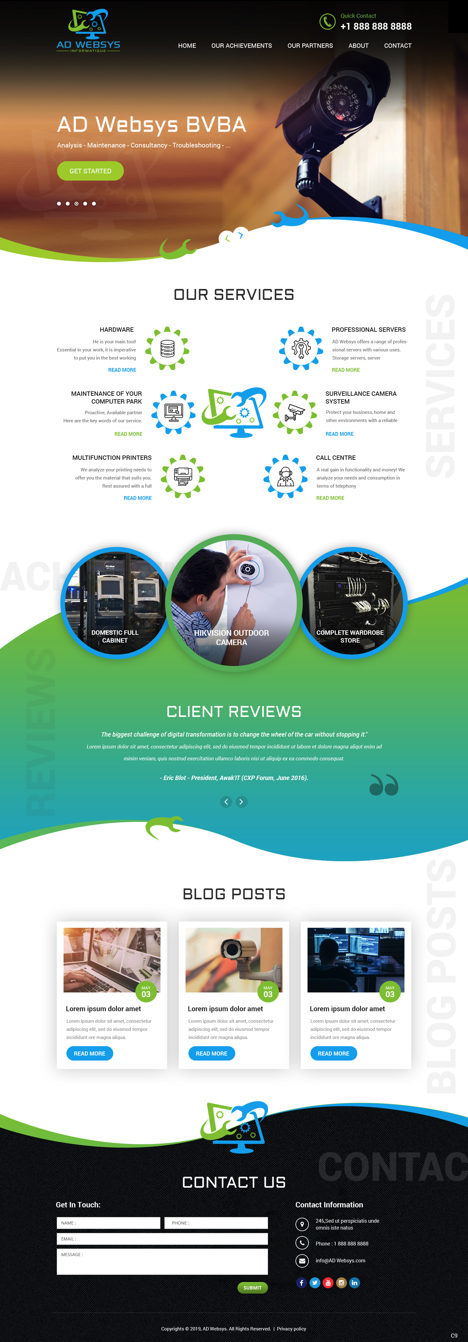 Wordpress Design by pb for AD Websys SPRL | Design #21942063