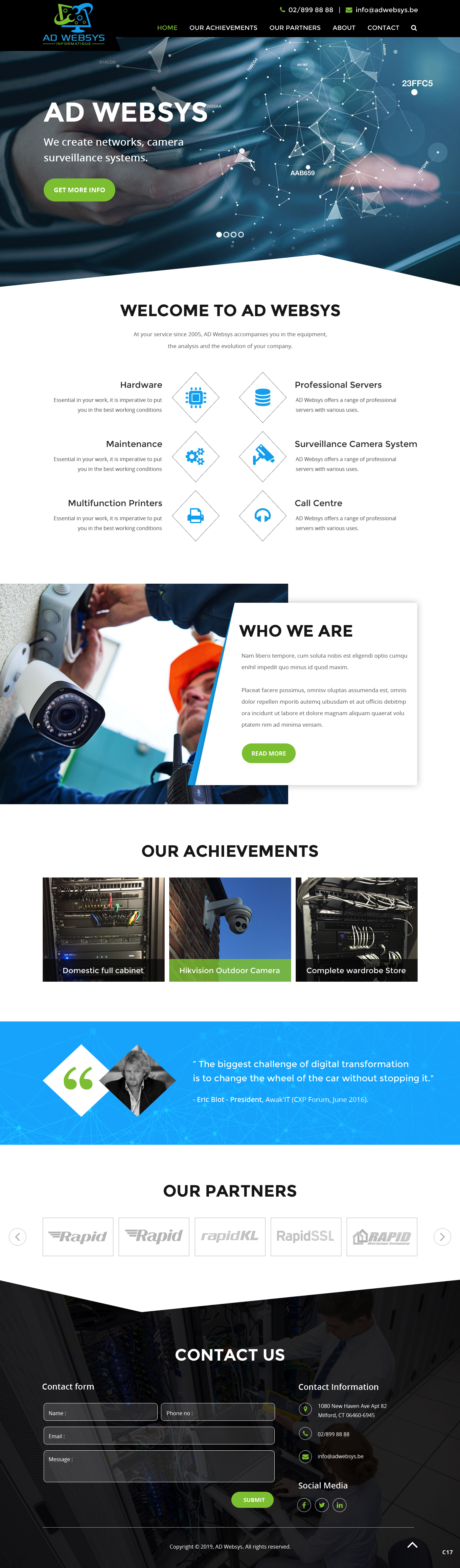 Wordpress Design by pb for AD Websys SPRL | Design #21942064
