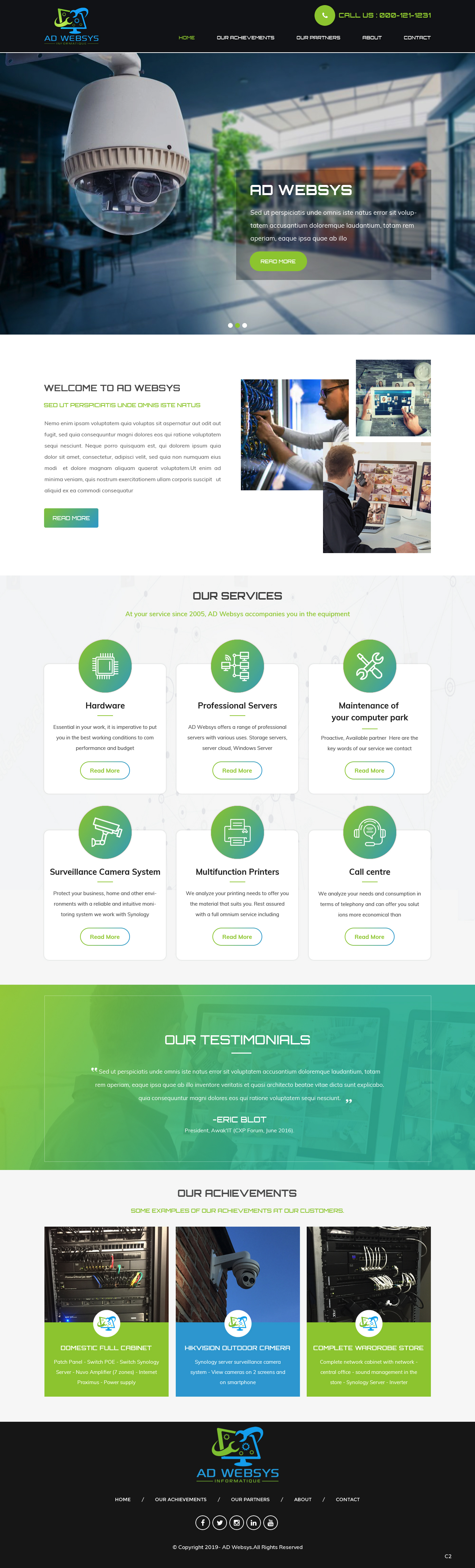 Wordpress Design by pb for AD Websys SPRL | Design #21942065