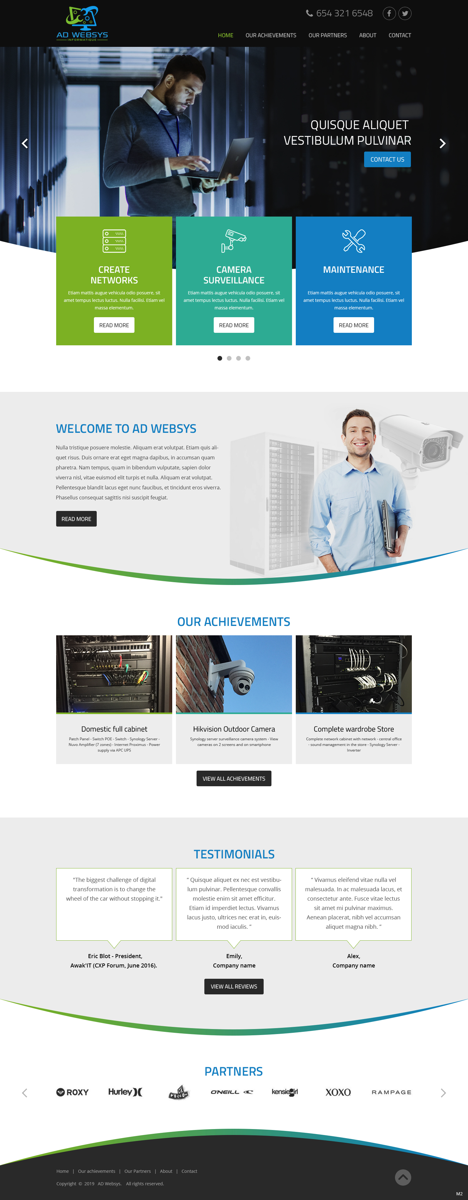 Wordpress Design by pb for AD Websys SPRL | Design #21942098