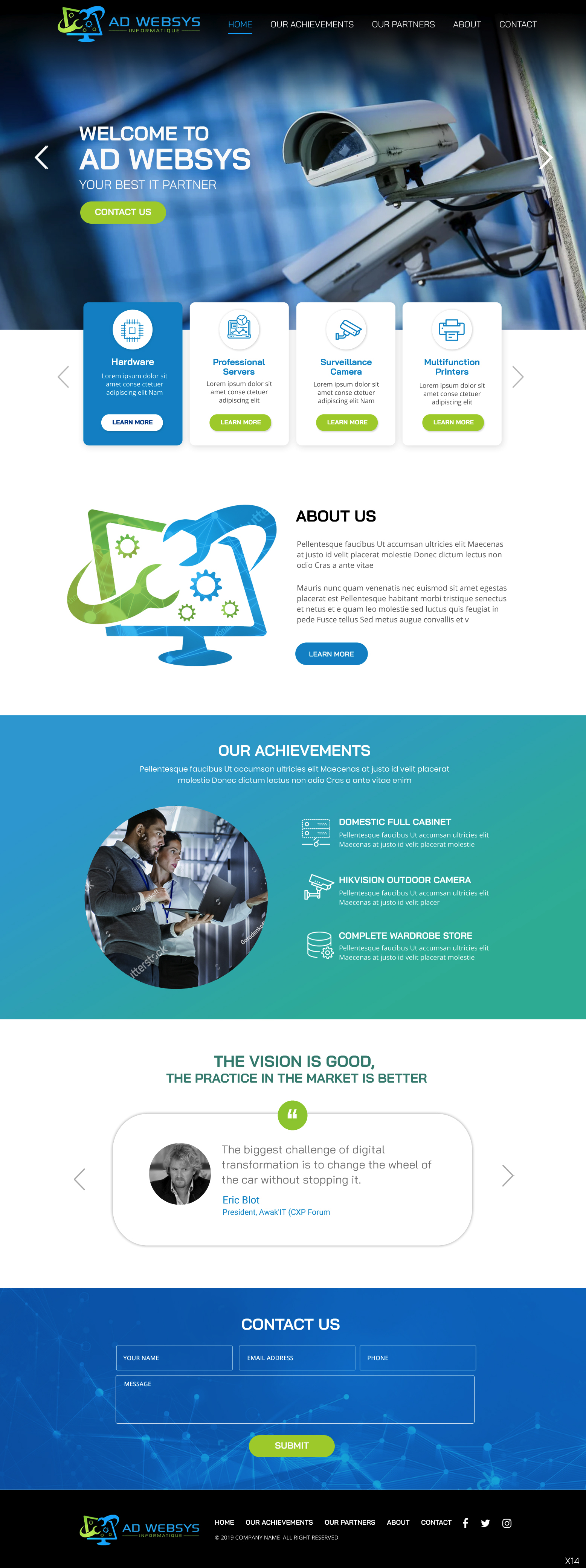 Wordpress Design by pb for AD Websys SPRL | Design #21942099