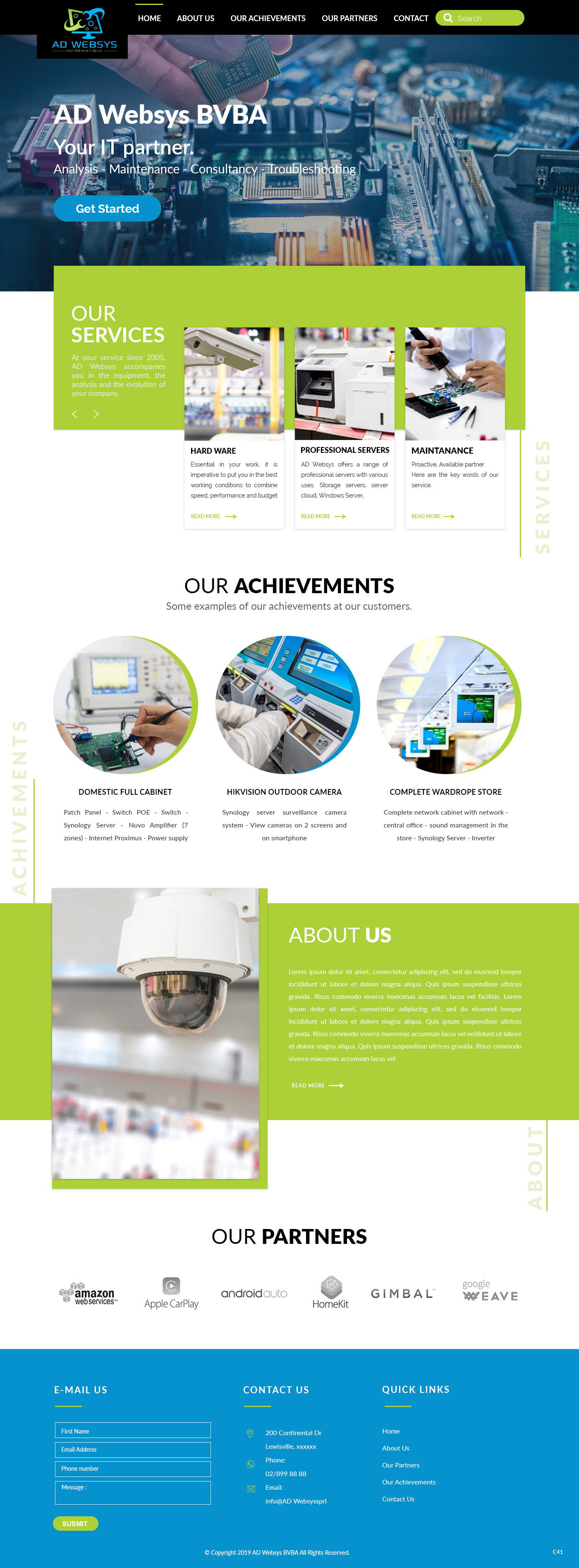Wordpress Design by pb for AD Websys SPRL | Design #21949878